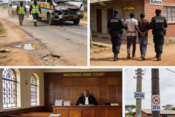 Zimbabwe weekend: Chivayo crash, Masvingo High Court backlog and Buhera ZESA arrests